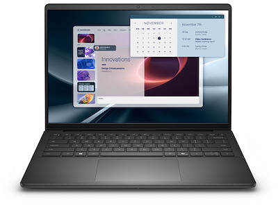 DELL Pro 14 Essential PV14255 AMD Ryzen™ 7 PRO 250 Laptop 35,6 cm (14") Full HD+ 16 GB DDR5-SDRAM 512 GB SSD Wi-Fi 6 (802.11ax) Windows 11 Pro Nordisk Sort