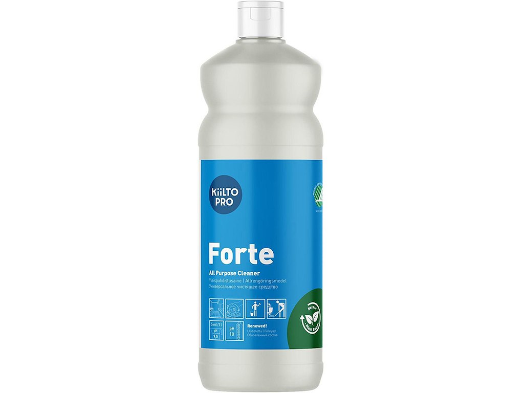 Universalrengøring, Uden parfume, Uden farve, 1 liter, Kiilto Pro Forte