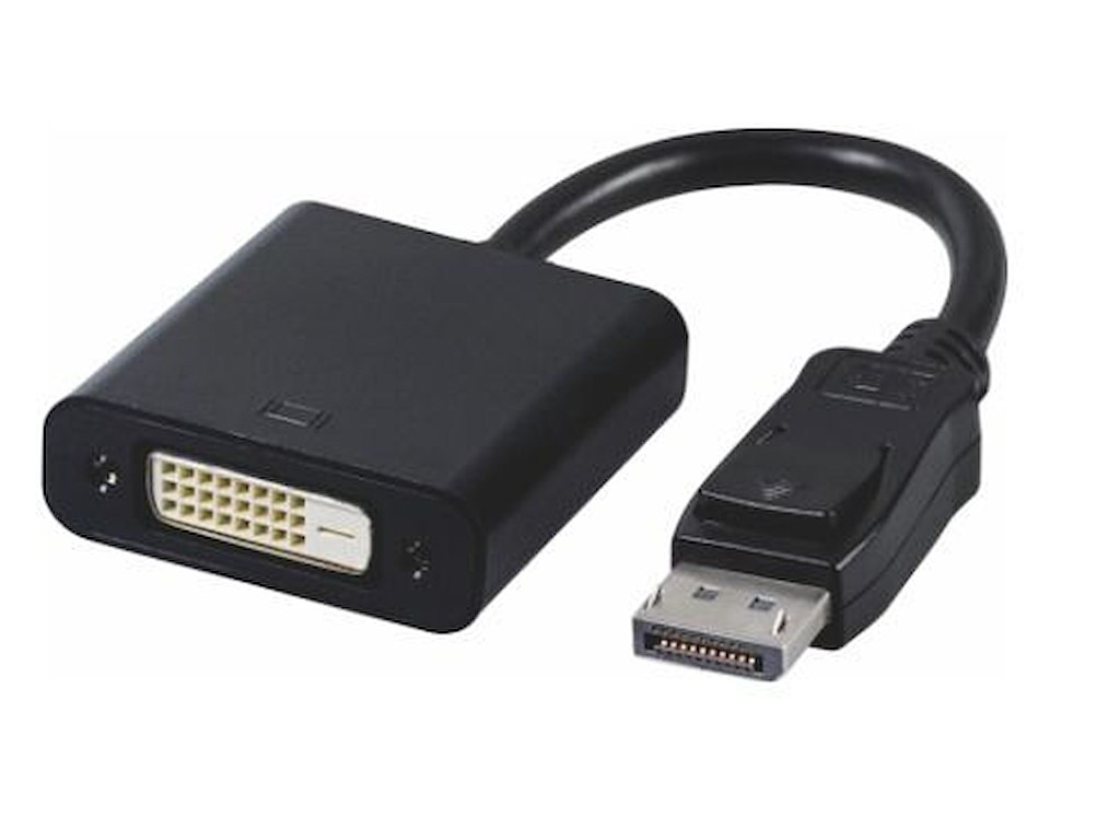 Microconnect DPDVIDA videokabel adapter 0,15 m DisplayPort DVI-D Sort