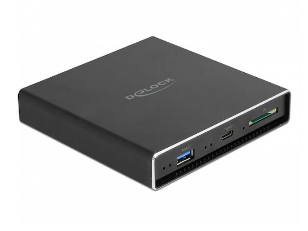 DeLOCK 42618 etui til drev Cover Metal Sort