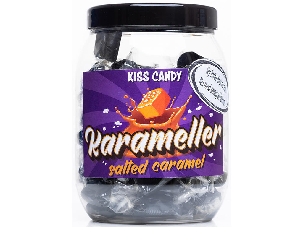 Karameller, Saltede, 600g, Kiss Candy