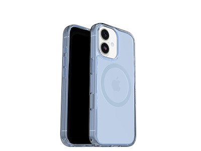 OtterBox Symmetry Clear MagSafe mobiltelefon etui 16 cm (6.3") Cover Blå, Transparent