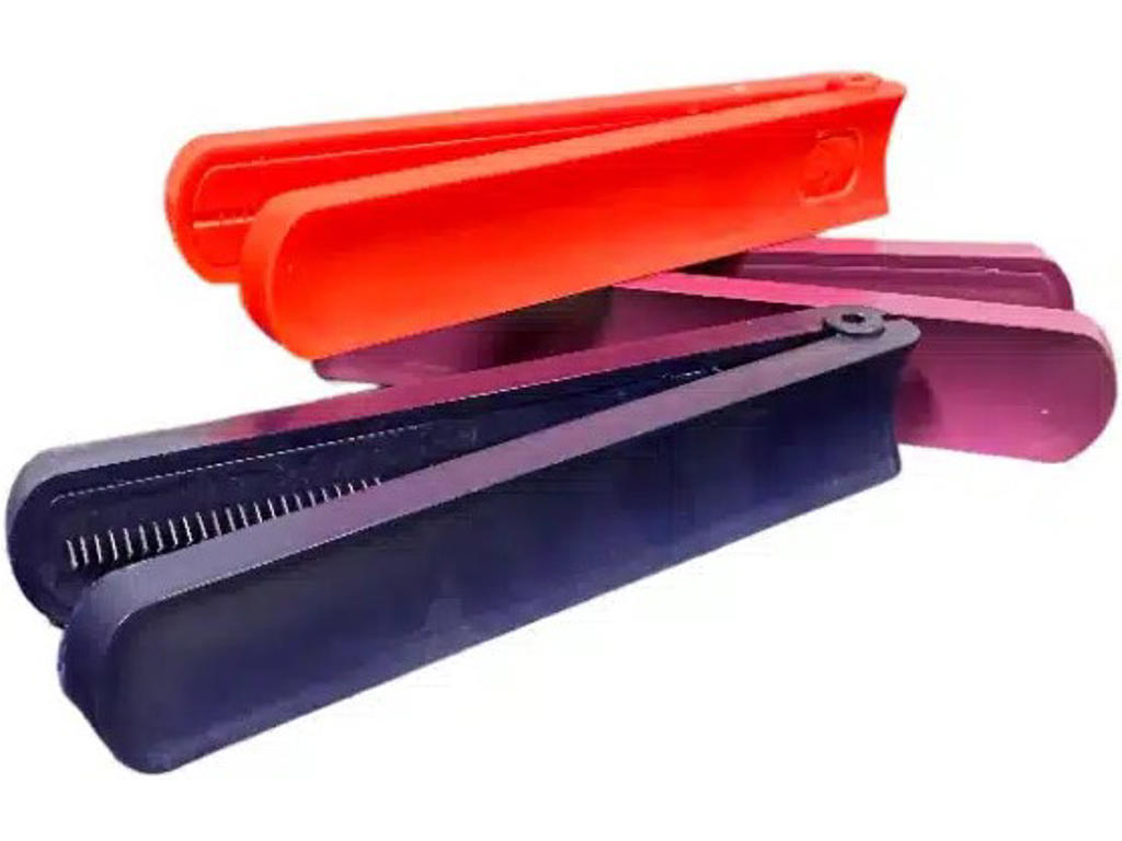 Gavebåndsplitter, Assorteret farve, Plast, Metal tænder, 1 stk