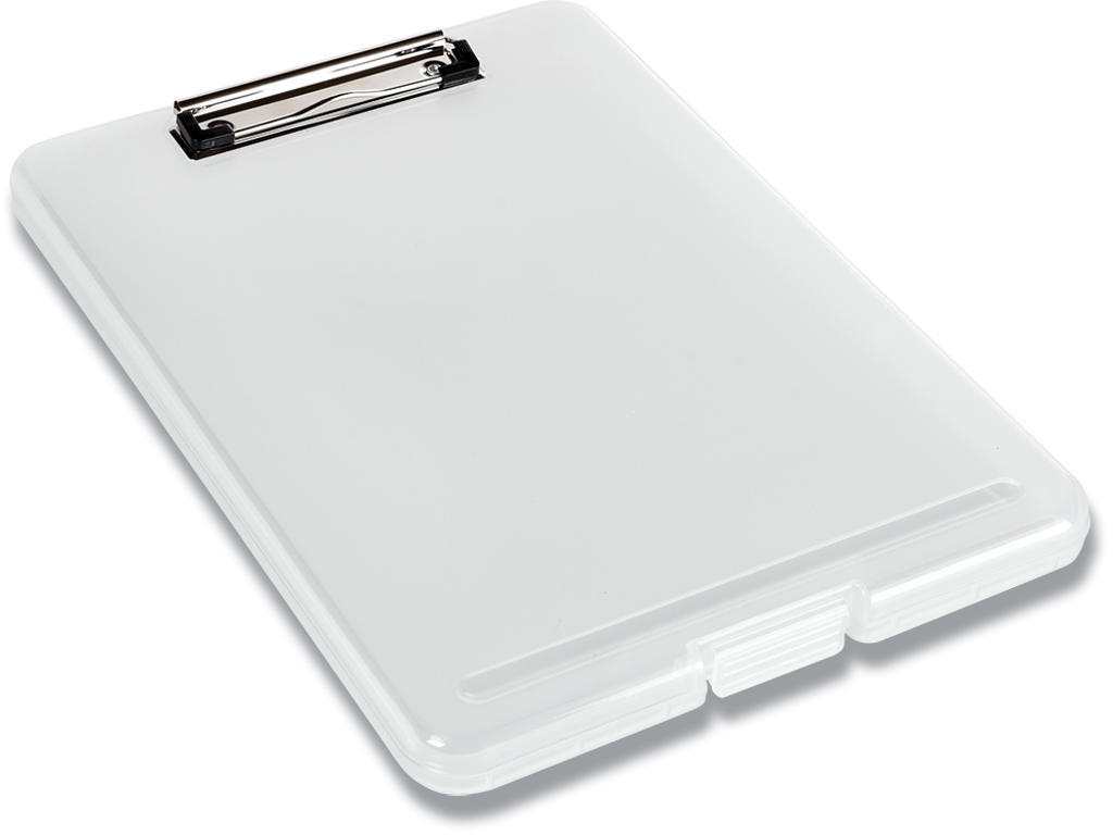 Clipboard, Med opbevaringsrum, Transparent, A4, BNT