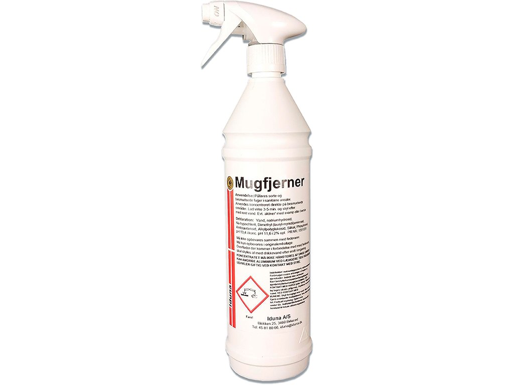 Mugfjerner, Med BS-kapsel, Skumspray, 1 liter, Iduna