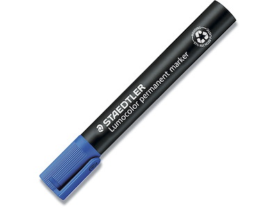 Marker, Rund spids, 2 mm, Blå, Staedtler Lumocolor 352