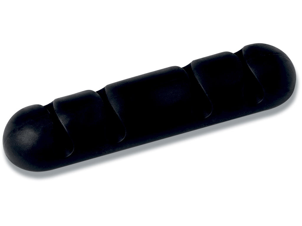Kabelholder, Til 4 kabler op til Ø5mm, Grafitgrå, 2 stk, Durable CAVOLINE CLIP 4