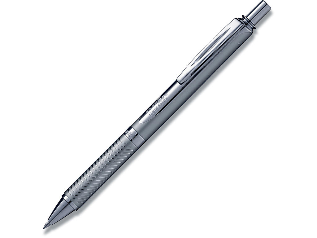 Rollerball gelpen, 0.7 mm, 0.35 mm, Sort, Pentel EnerGel BL407X-A Luksus