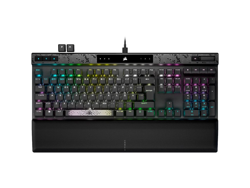 Corsair CH-910961G-ND tastatur Spil USB QWERTY Nordisk Grå