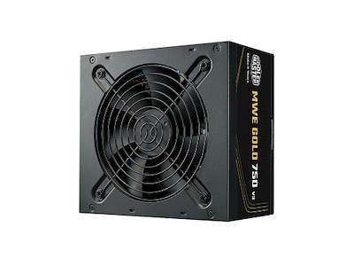 Cooler Master MWE Gold V3 ATX 3.1 Non-Modular Series enhed til strømforsyning 750 W 24-pin ATX Sort