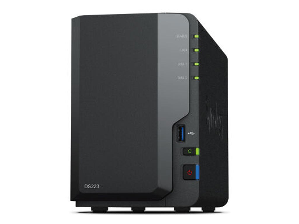 Synology DiskStation DS223 NAS & lagringsserver Desktop Realtek RTD1619B 2 GB DDR4 0 TB