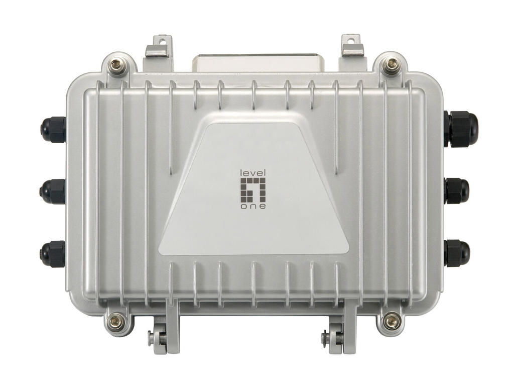 LevelOne PFE-1014R netværk forlænger Netværksmodtager Grå