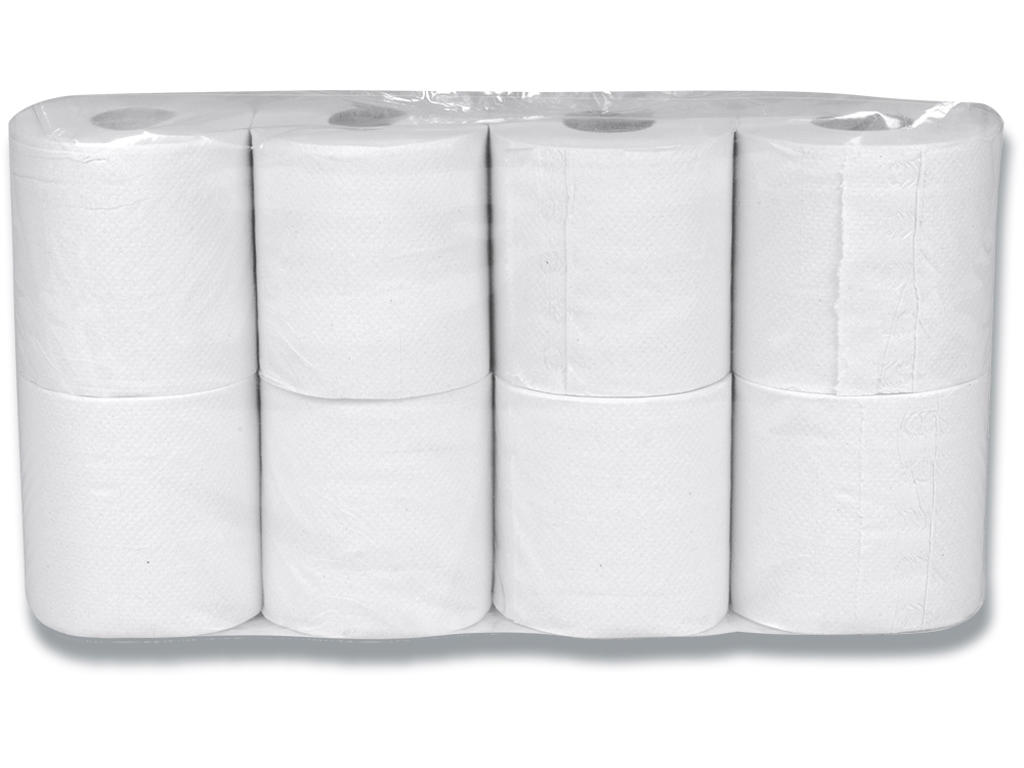 Toiletpapir, Udvendig oprulning, 2 lag, 64 ruller, Abena