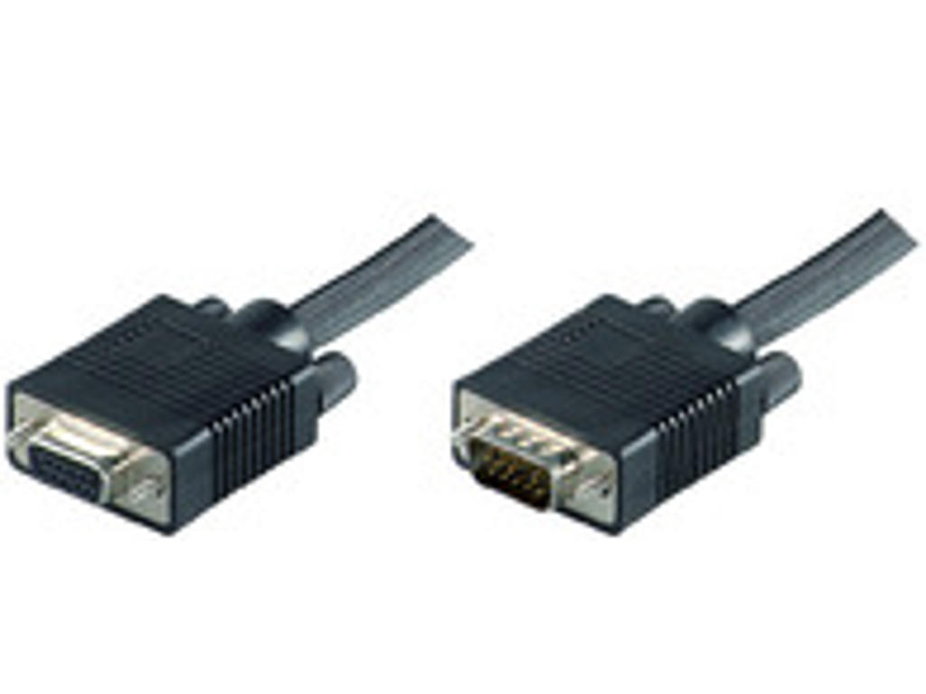 Microconnect MONGH1B videokabel adapter 1 m SVGA HD15 Sort