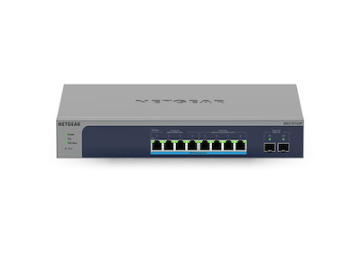 NETGEAR MS510TXUP netværksswitch Administreret L2/L3/L4 10G Ethernet (100/1000/10000) Strøm over Ethernet (PoE) Grå, Blå