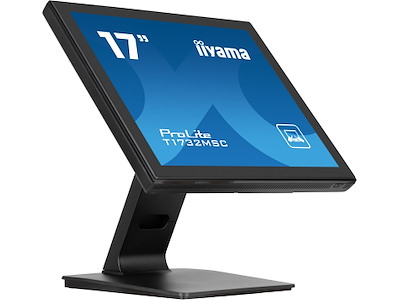 iiyama ProLite T1732MSC-B1SAG computerskærm 43,2 cm (17") 1280 x 1024 pixel Fuld HD LED Berøringsskærm Bordplade Sort
