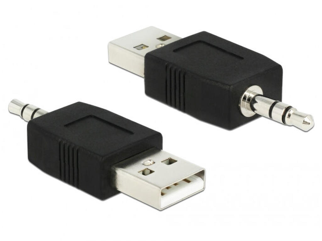 DeLOCK 66069 kabel kønsskifter USB A 3,5 Sort