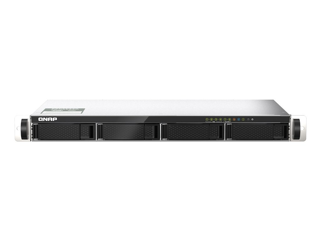 QNAP TS-435XEU NAS Stativ (1U) Marvell CN9131 4 GB DDR4 16 TB HDD QNAP QTS Sort, Grå