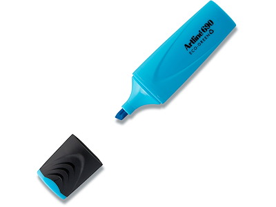 Tekstmarker, Permanent, Blå, 1 stk, Artline ECO-GREEN 690