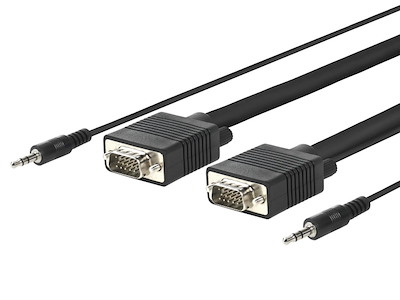 Microconnect MONGG3BMJ VGA kabel 3 m VGA (D-Sub) Sort