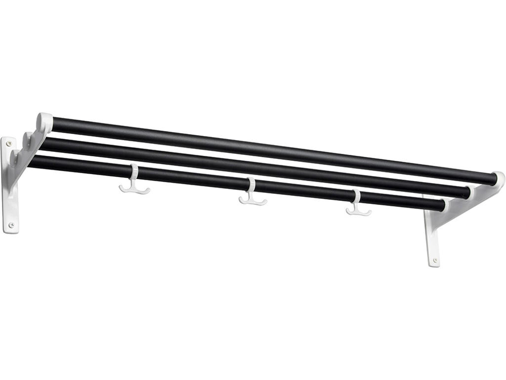 Hatte- og skohylde tilpasset længde, Nostalgi, Sort/hvid, Essem Design DK