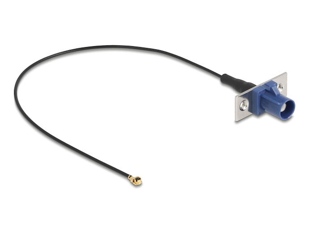 DeLOCK 90731 koaxial kabel 1.13 0,2 m FAKRA C I-PEX MHF1 Sort, Blå