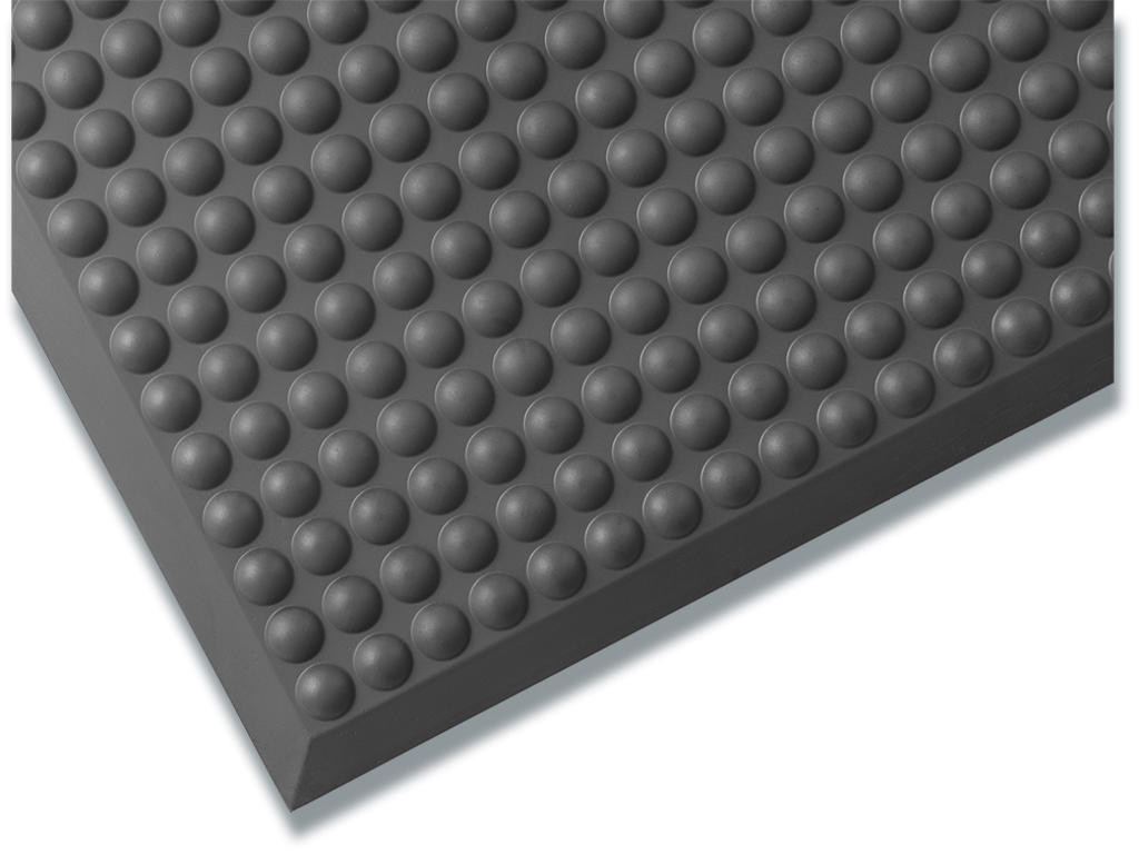 Ståmåtte, 51x66x1.3 cm, Polyuretan skum, Sort, Matting Yoga PUR