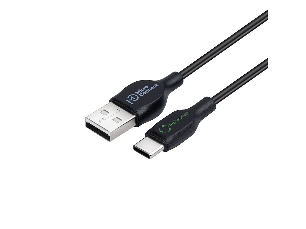 Microconnect ECO-USB3.1CCHAR05B USB-kabel USB 2.0 0,5 m USB A USB C Sort