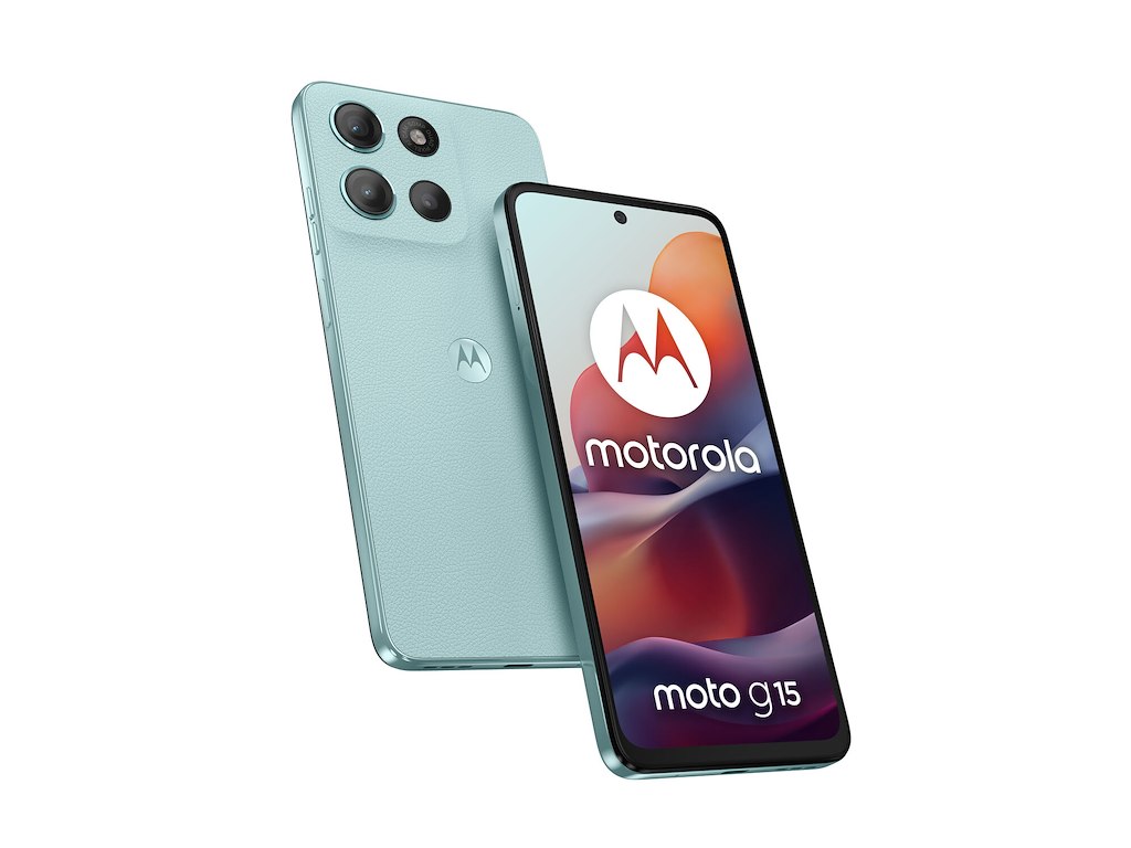 Motorola moto g15 17,1 cm (6.72") Dual SIM Android 15 4G USB Type-C 4 GB 128 GB 5200 mAh Lyse Blå
