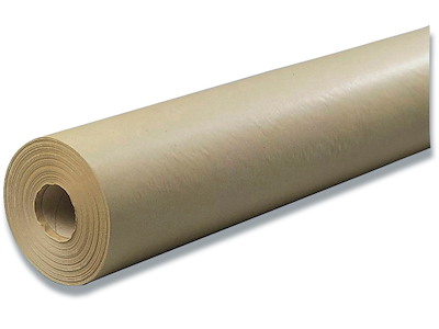 Emballagepapir, Kraft, Brun, 46 cm, 200 m, 50 g/m²
