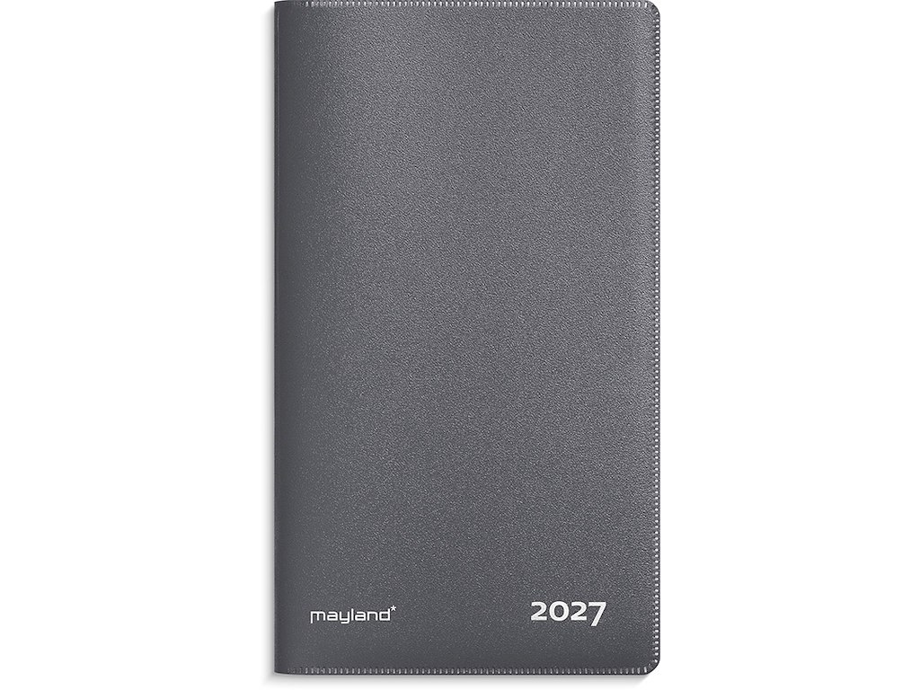 Planner, 2027, Index, 1 måned pr. opslag, Mørkegrå, Mayland