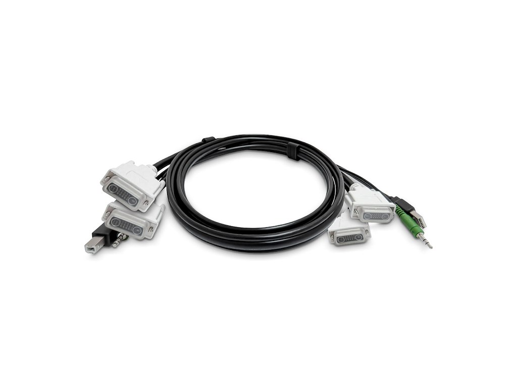StarTech.com SK2DVMMKVM06-TAA KVM-kabel Sort 1,8 m
