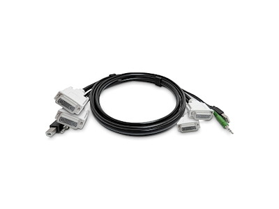 StarTech.com SK2DVMMKVM06-TAA KVM-kabel Sort 1,8 m