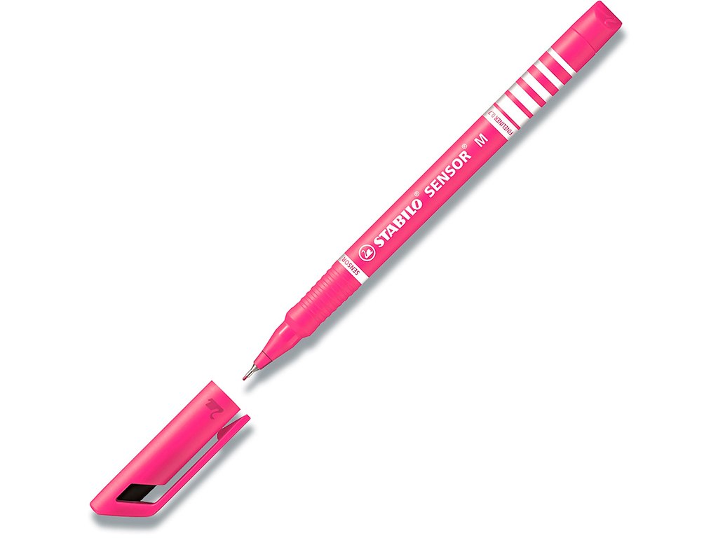 Fineliner, Pink, 0.3 mm, 1 stk, Stabilo Sensor 189/56