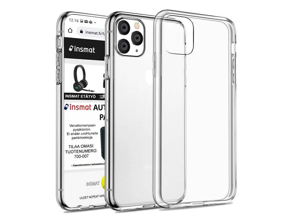 Insmat 650-1914 mobiltelefon etui 15,5 cm (6.1") Cover Transparent