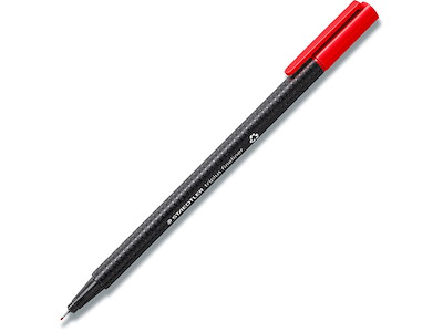 Fineliner, Rød, 0.3 mm, 1 stk, Staedtler Triplus 334