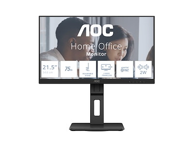 AOC E2 22E2UMF computerskærm 54,6 cm (21.5") 1920 x 1080 pixel Fuld HD LED Sort