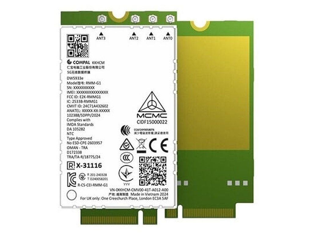 DELL DW5933E Intern WWAN 4670 Mbit/s