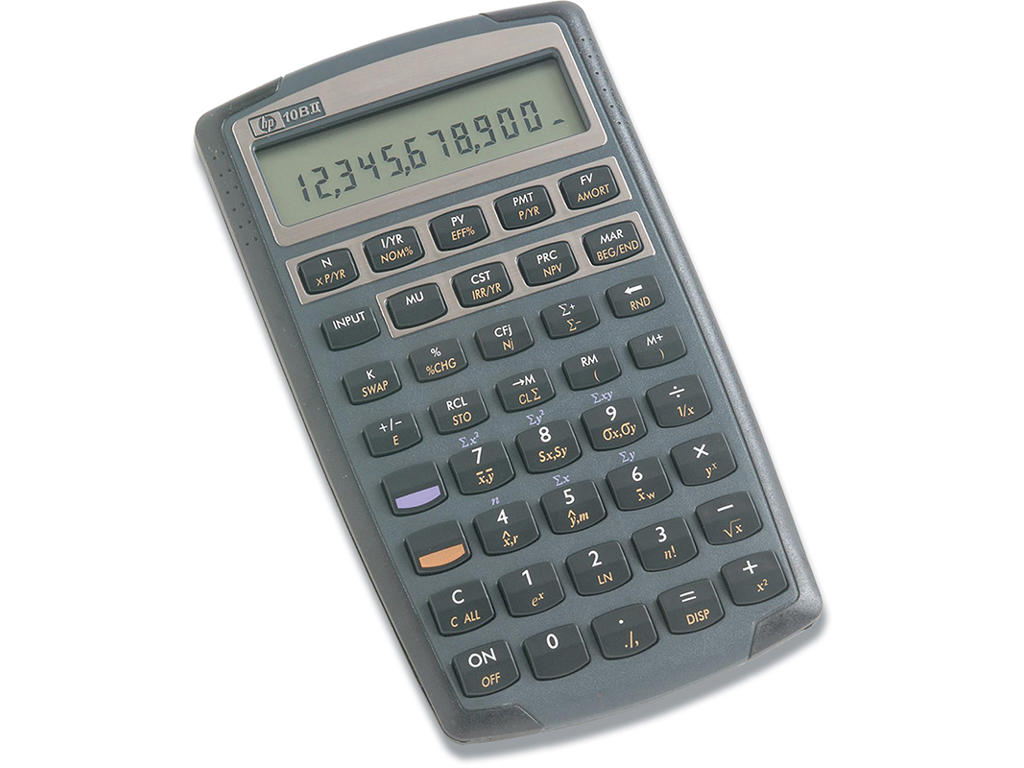 Regnemaskine, Finans, 12 cifre, HP 10BII