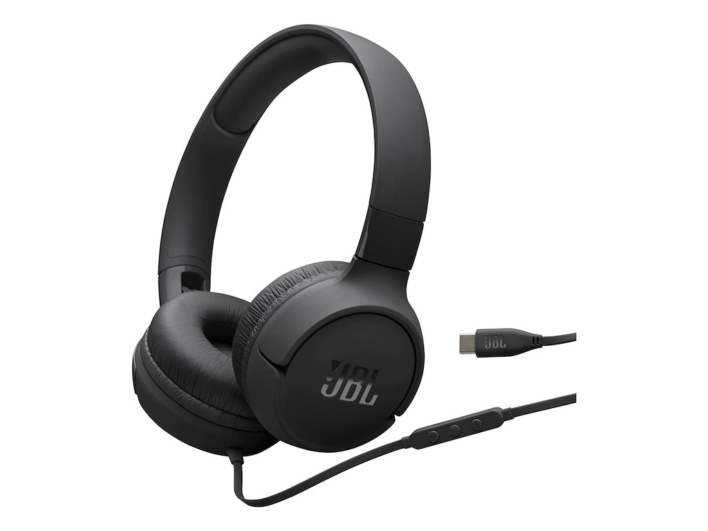 JBL Tune 520C USB-C Hovedtelefoner Ledningsført Headset Opkald/musik USB Type-C Sort