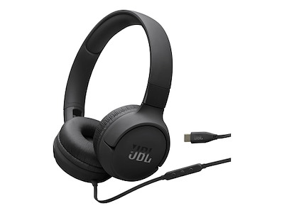 JBL Tune 520C USB-C Hovedtelefoner Ledningsført Headset Opkald/musik USB Type-C Sort
