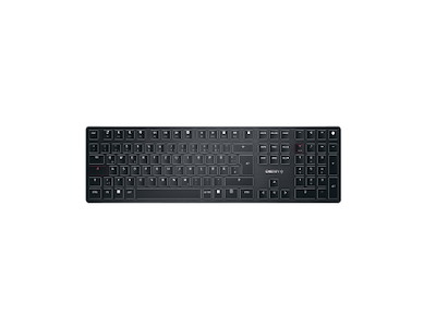 CHERRY KW X ULP tastatur Universel USB + RF Wireless + Bluetooth QWERTZ Tysk Sort