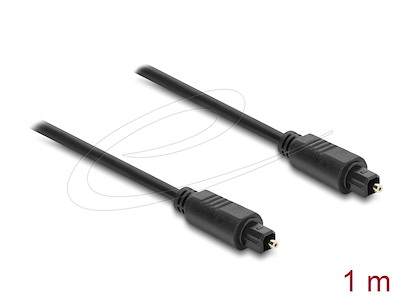DeLOCK 90923 lydkabel 1 m Toslink Sort