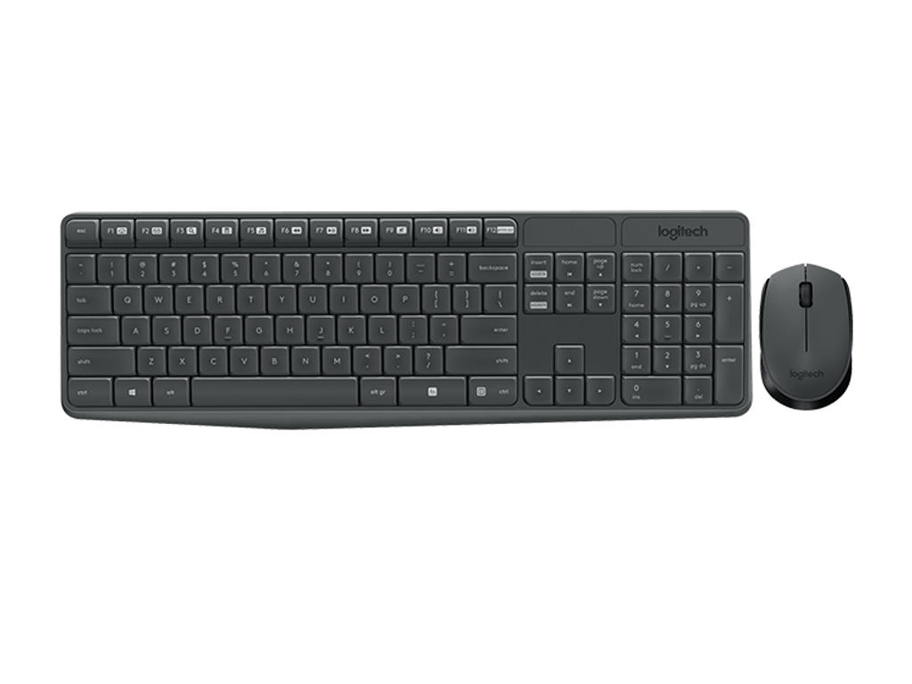 Logitech tastatur og mus MK235 Nordisk Wireless