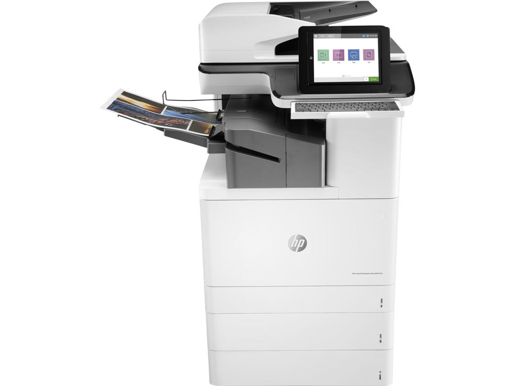 HP Color LaserJet Enterprise Flow LaserJet Enterprise Flow M776zs Trådløst Multifunction Farve Printer, Kopimaskine, scanner; Dupleks