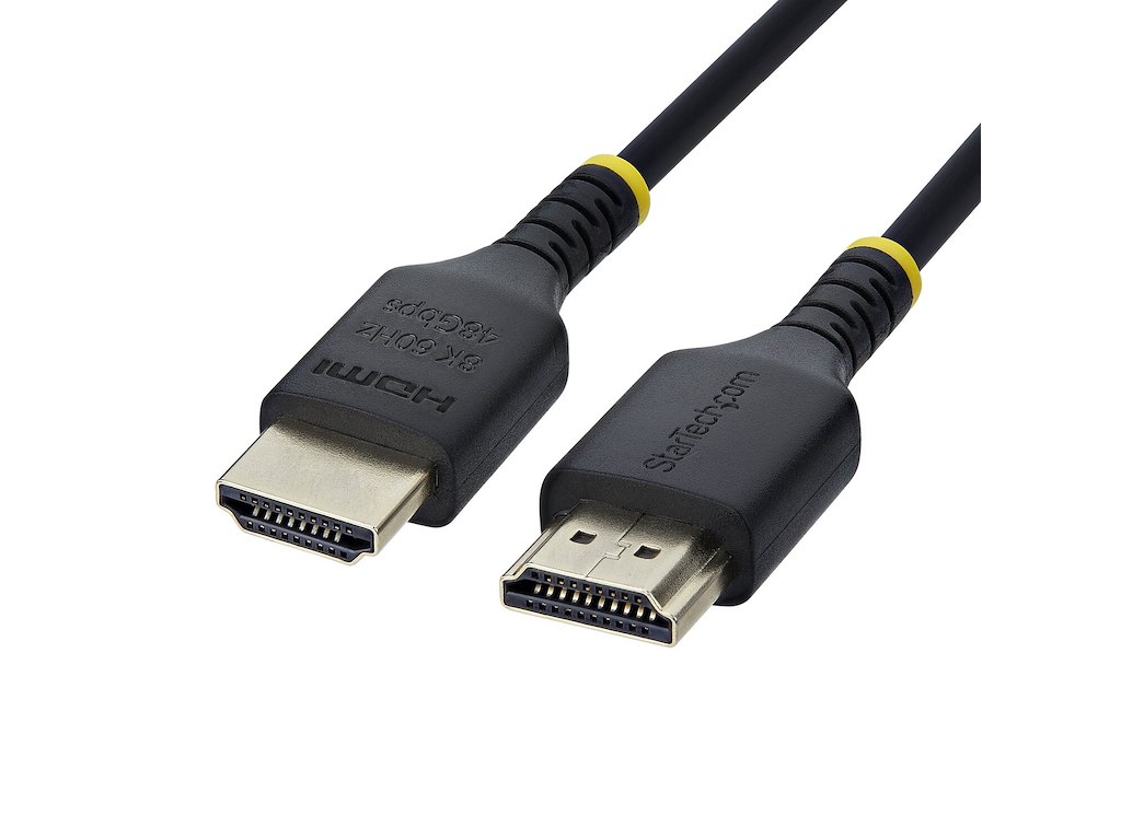 StarTech.com HDMI21-CBL-SLIM-1M HDMI-kabel HDMI Type A (Standard) Sort