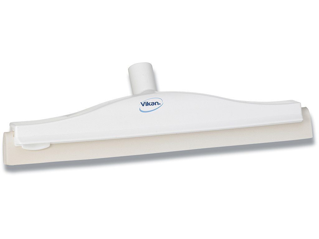 Gulvskraber, 40 cm, Hvid, Cellegummi/PP, Med drejeled og dobbeltblad, Vikan