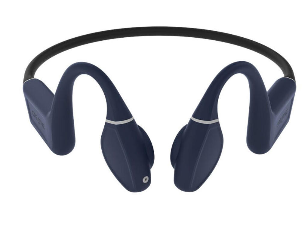Creative Labs Outlier FREE Pro Plus Headset Trådløs Halsbånd Musik Bluetooth Sort, Blå