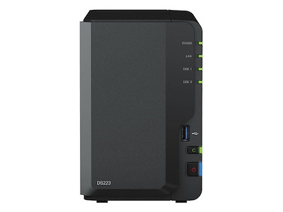 Synology DiskStation DS223 NAS Mini Tower Realtek RTD1619B 2 GB DDR4 24 TB HDD DiskStation Manager Sort