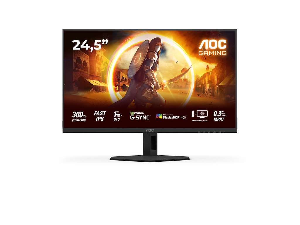 AOC G4 25G4SRE computerskærm 62,2 cm (24.5") 1920 x 1080 pixel Fuld HD LED Sort, Rød